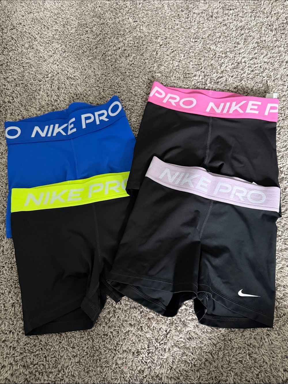 Lot of 4 Nike Pro DriFit Shorts